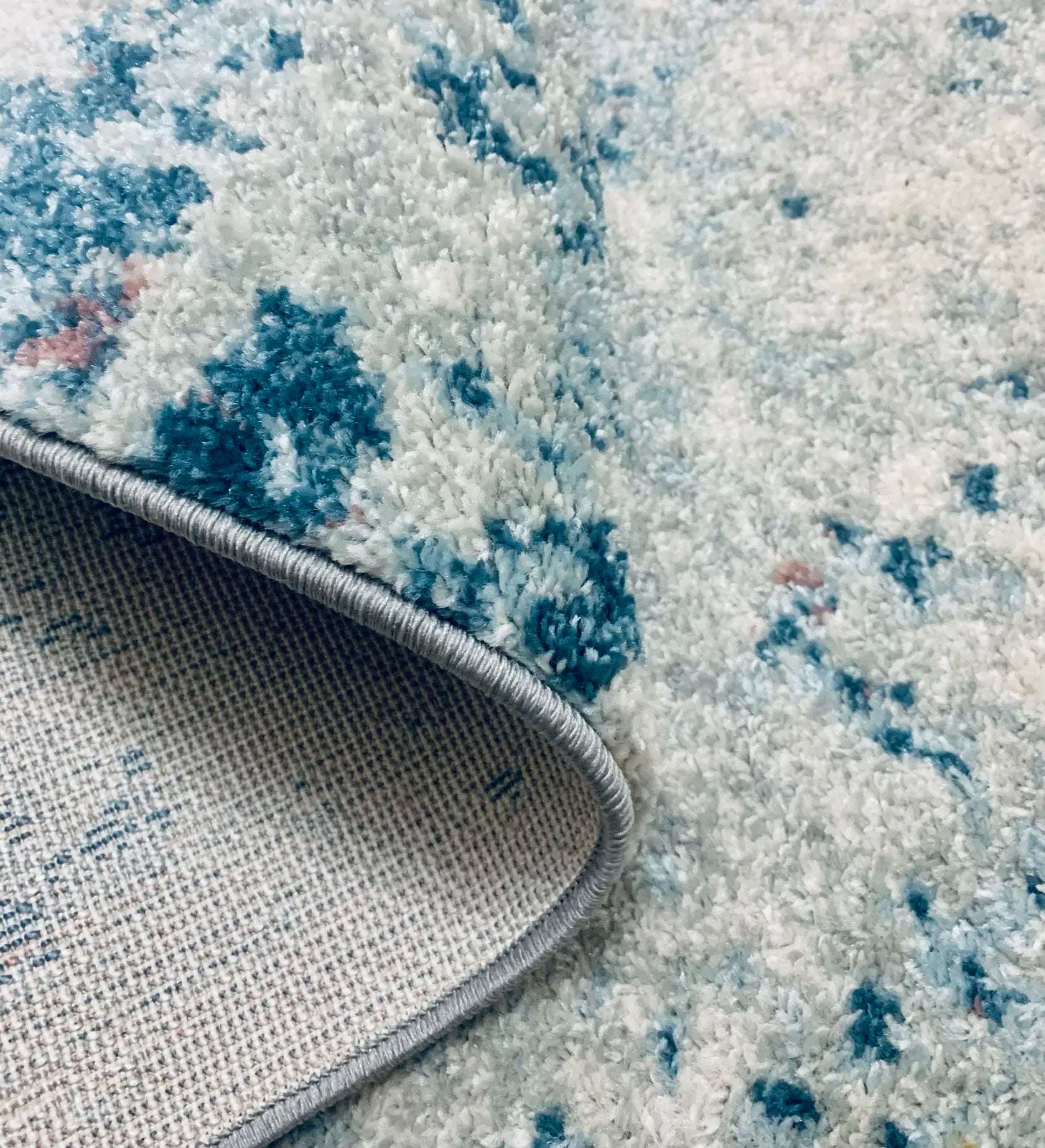 Serres Cream Multi-colour Distressed Design Carpet (Rectangle)