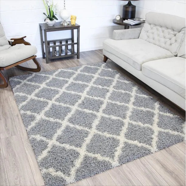 Abas Grey Cream Carpet (Rectangle)