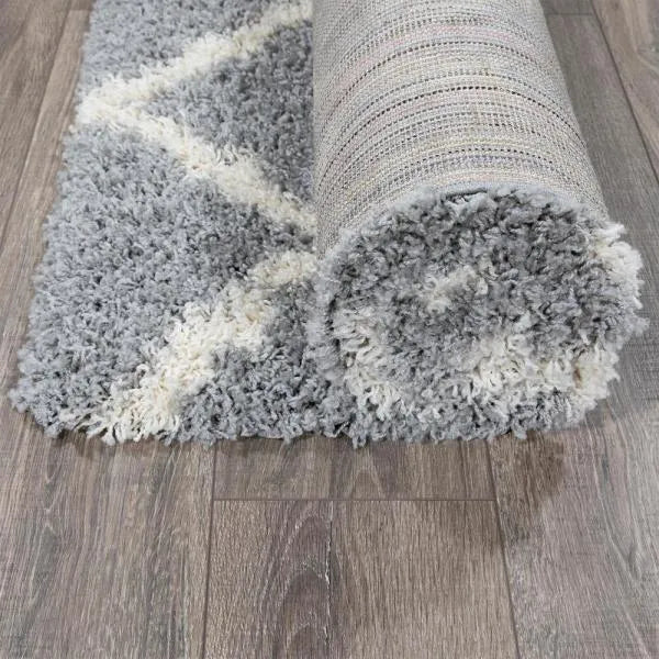 Abas Grey Cream Carpet (Rectangle)
