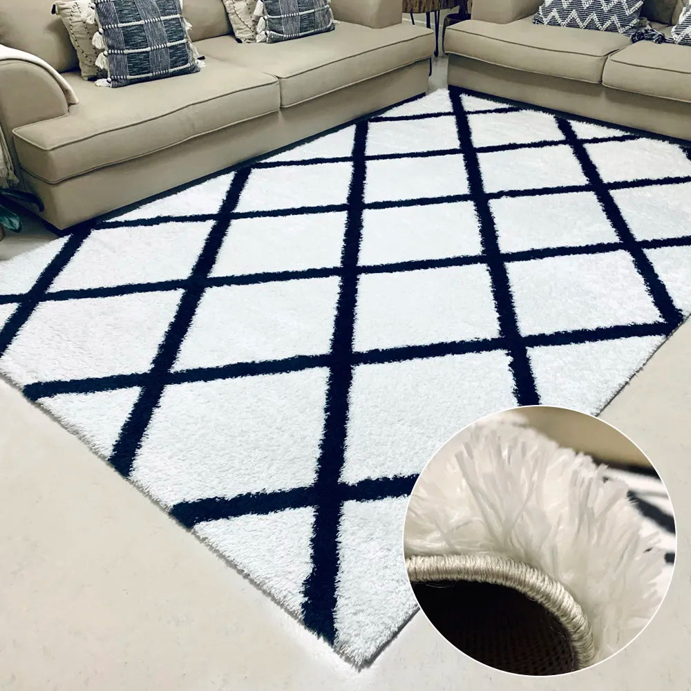 Xanthi Cream Black Carpet (Rectangle)