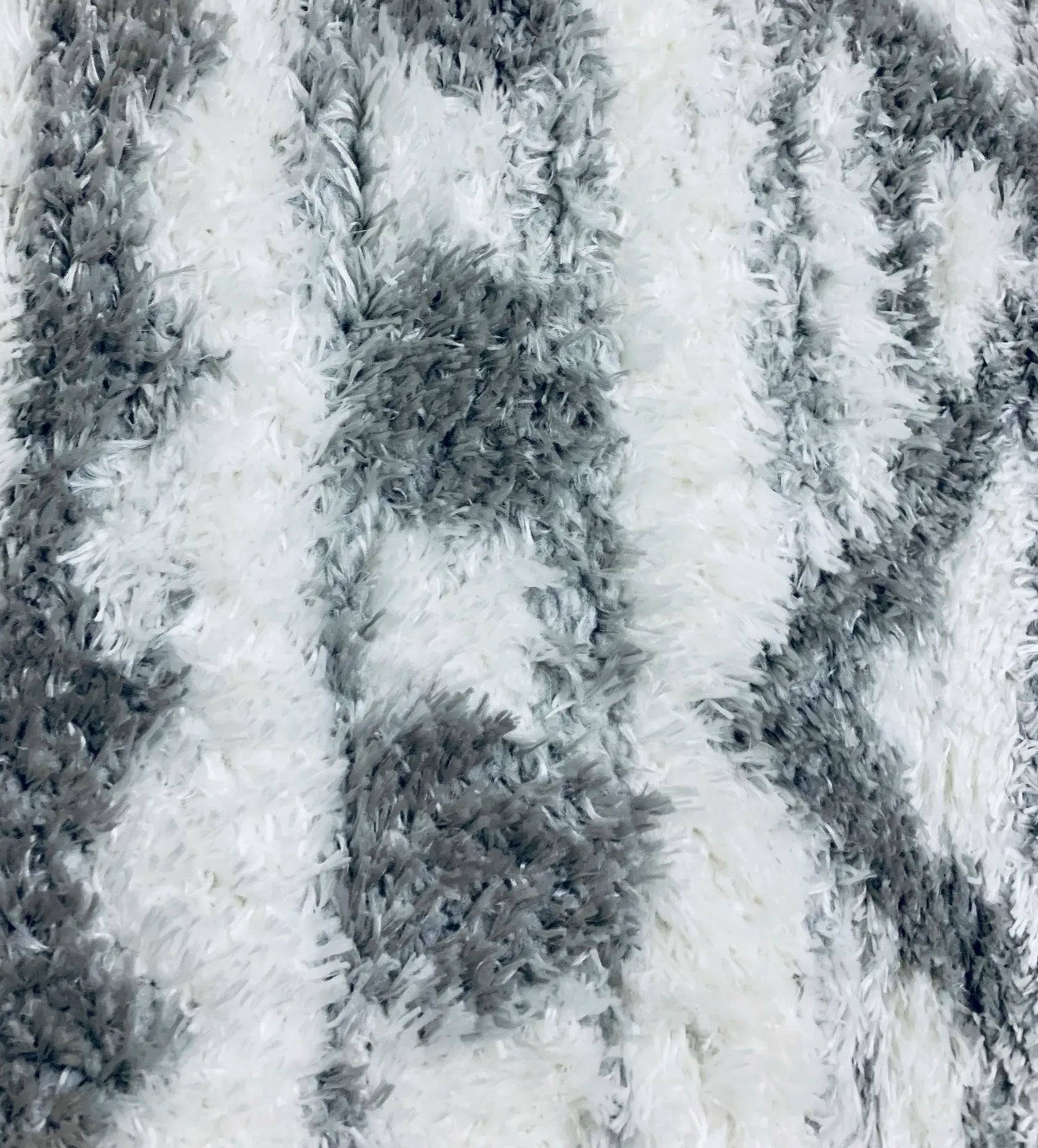 Fes White Grey Carpet (Runner)