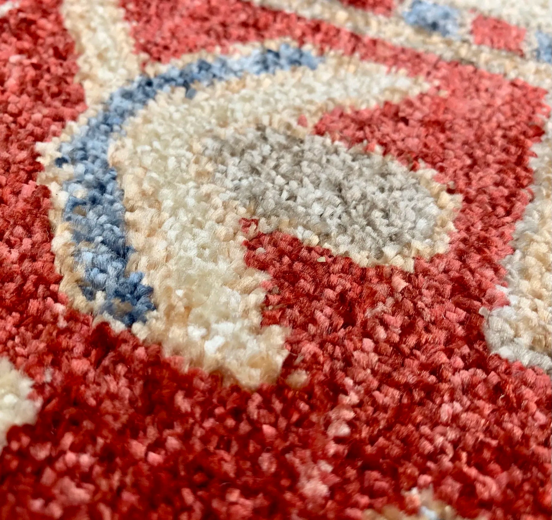 Otika Beige Red-Blue Carpet (Rectangle)