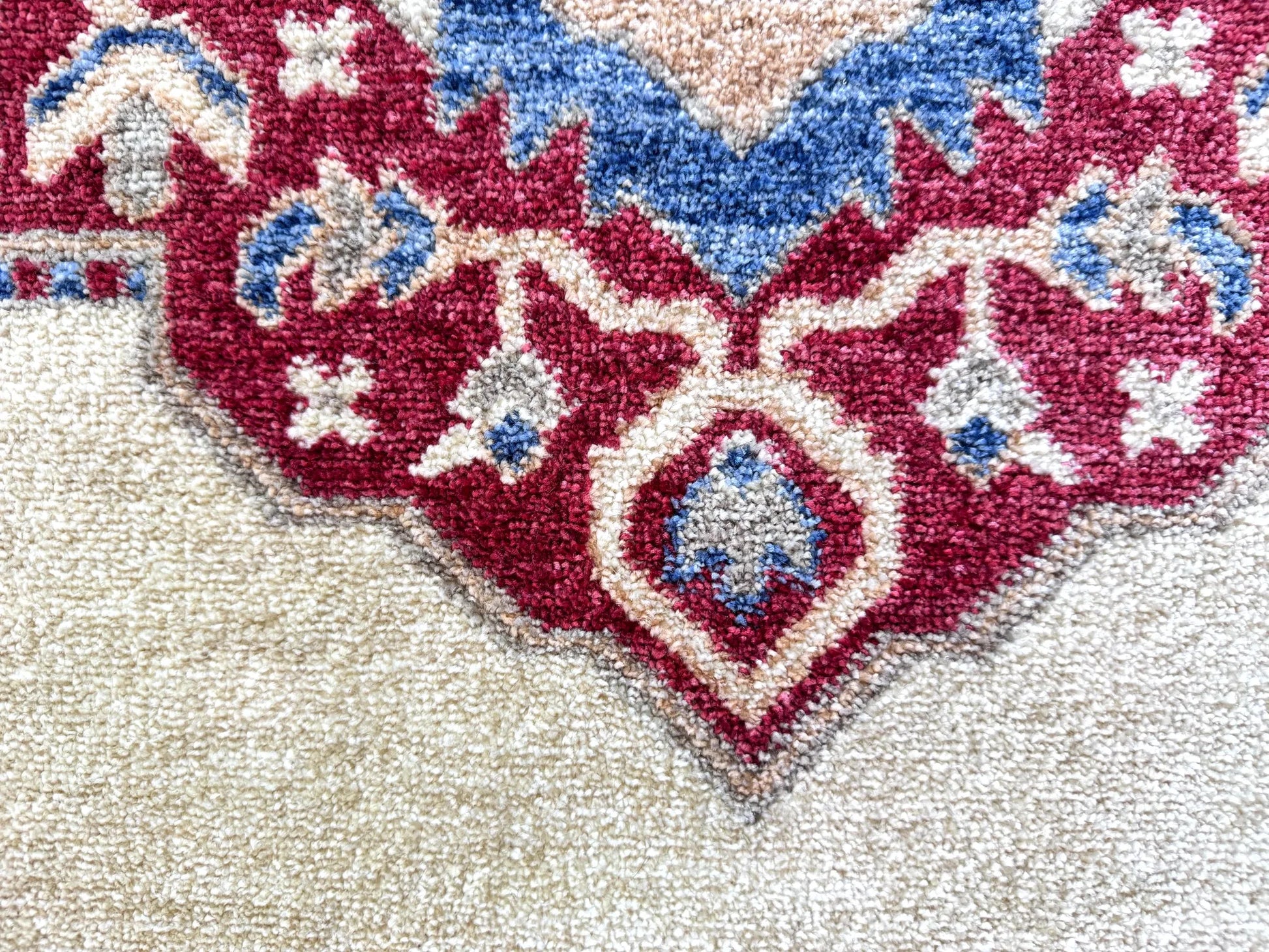 Otika Beige Red-Blue Carpet (Rectangle)