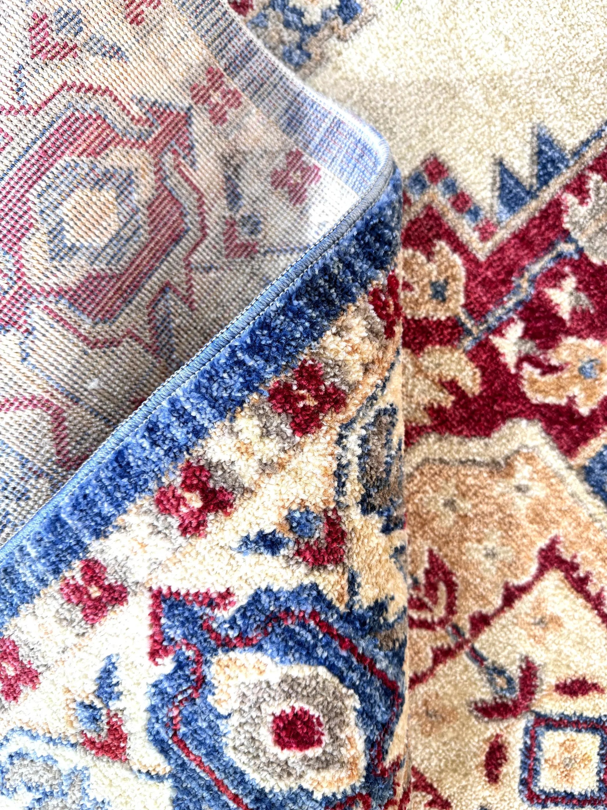 Otika Beige Red-Blue Carpet (Rectangle)