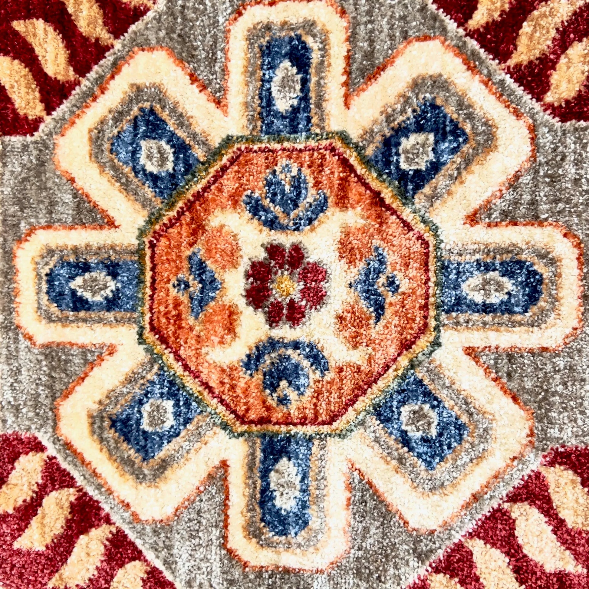 Agrinio Beige Red Carpet (Rectangle)