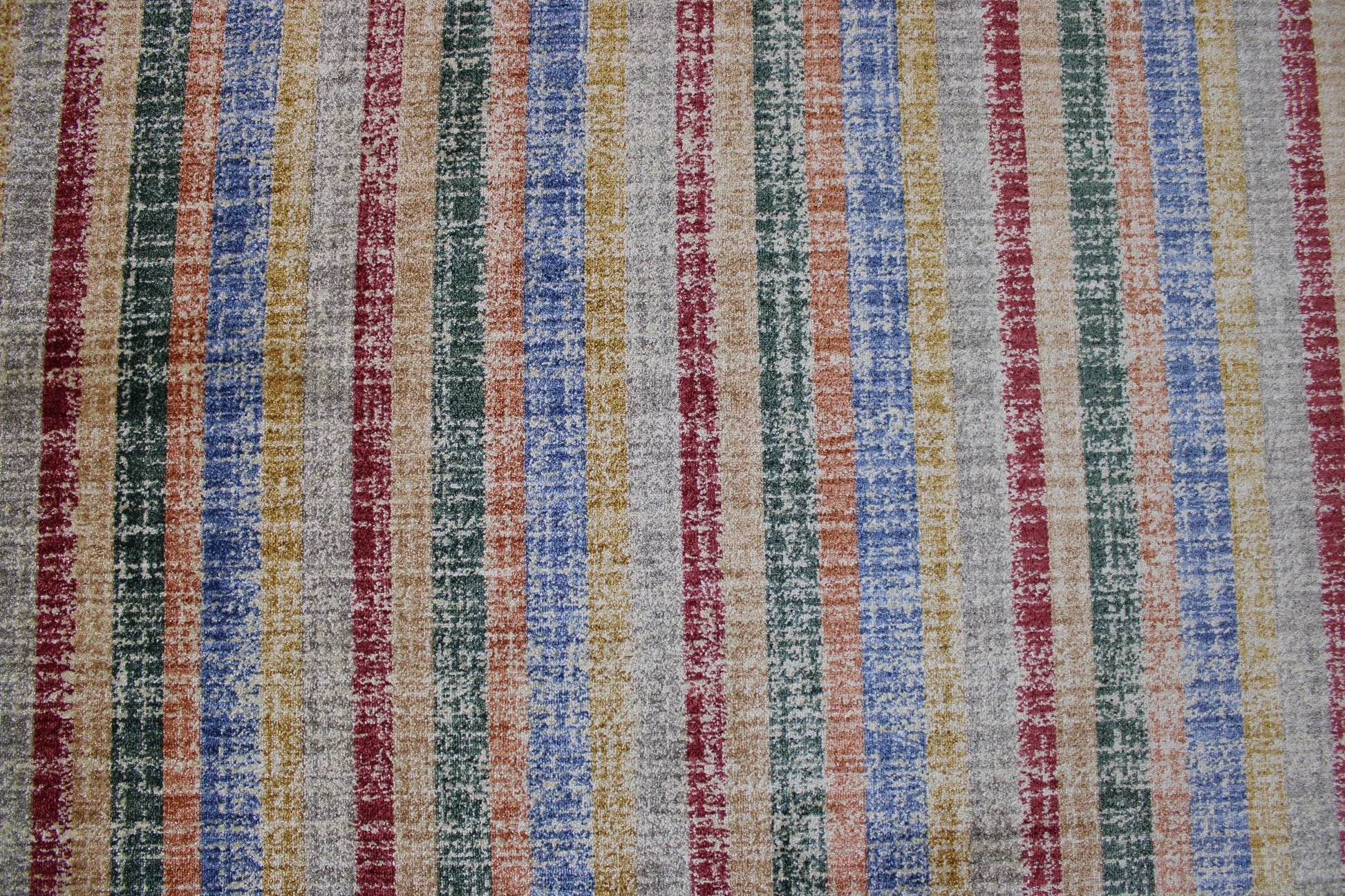 Gemini Multi-coloured Stripes Carpet (Rectangle)