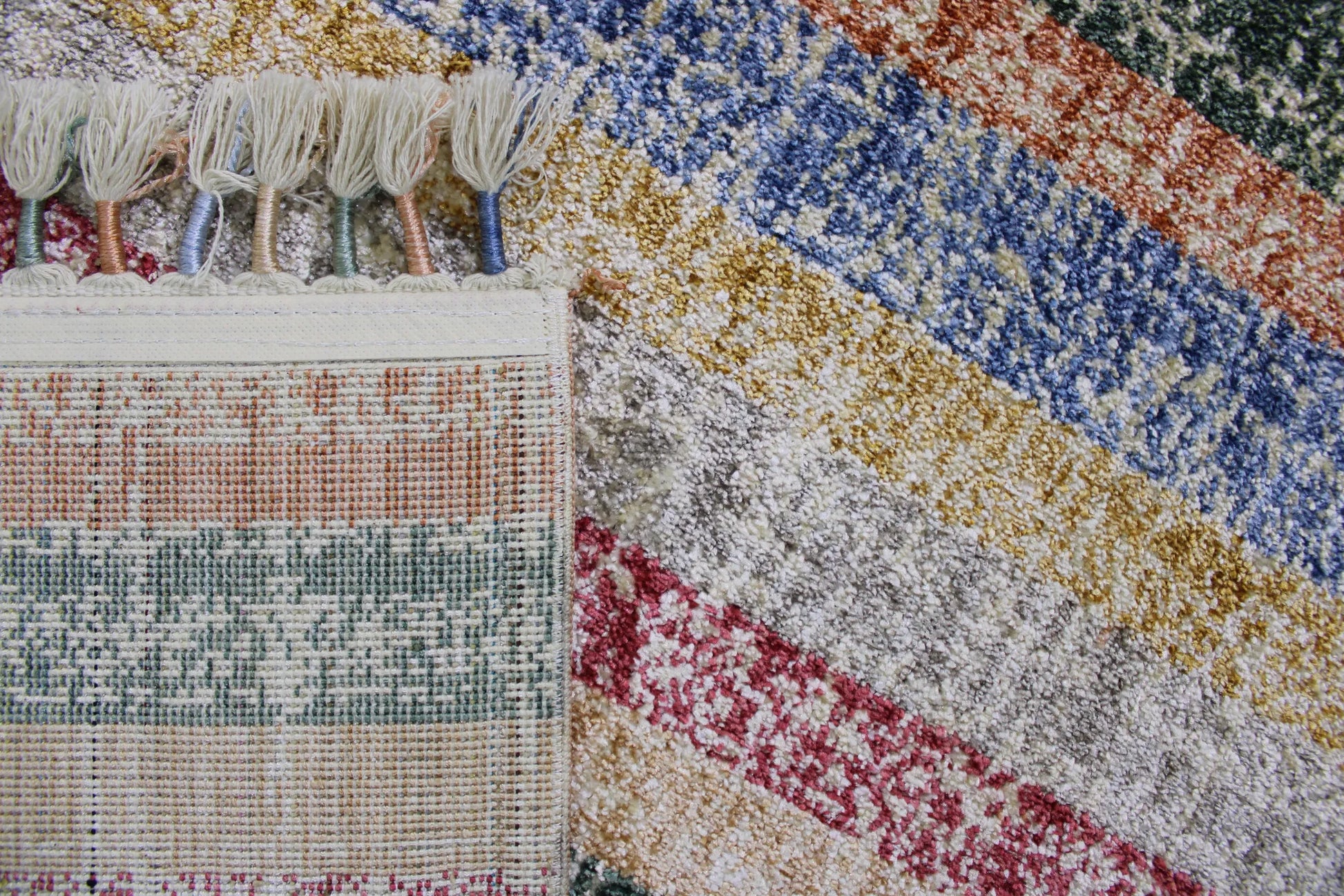 Gemini Multi-coloured Stripes Carpet (Rectangle)