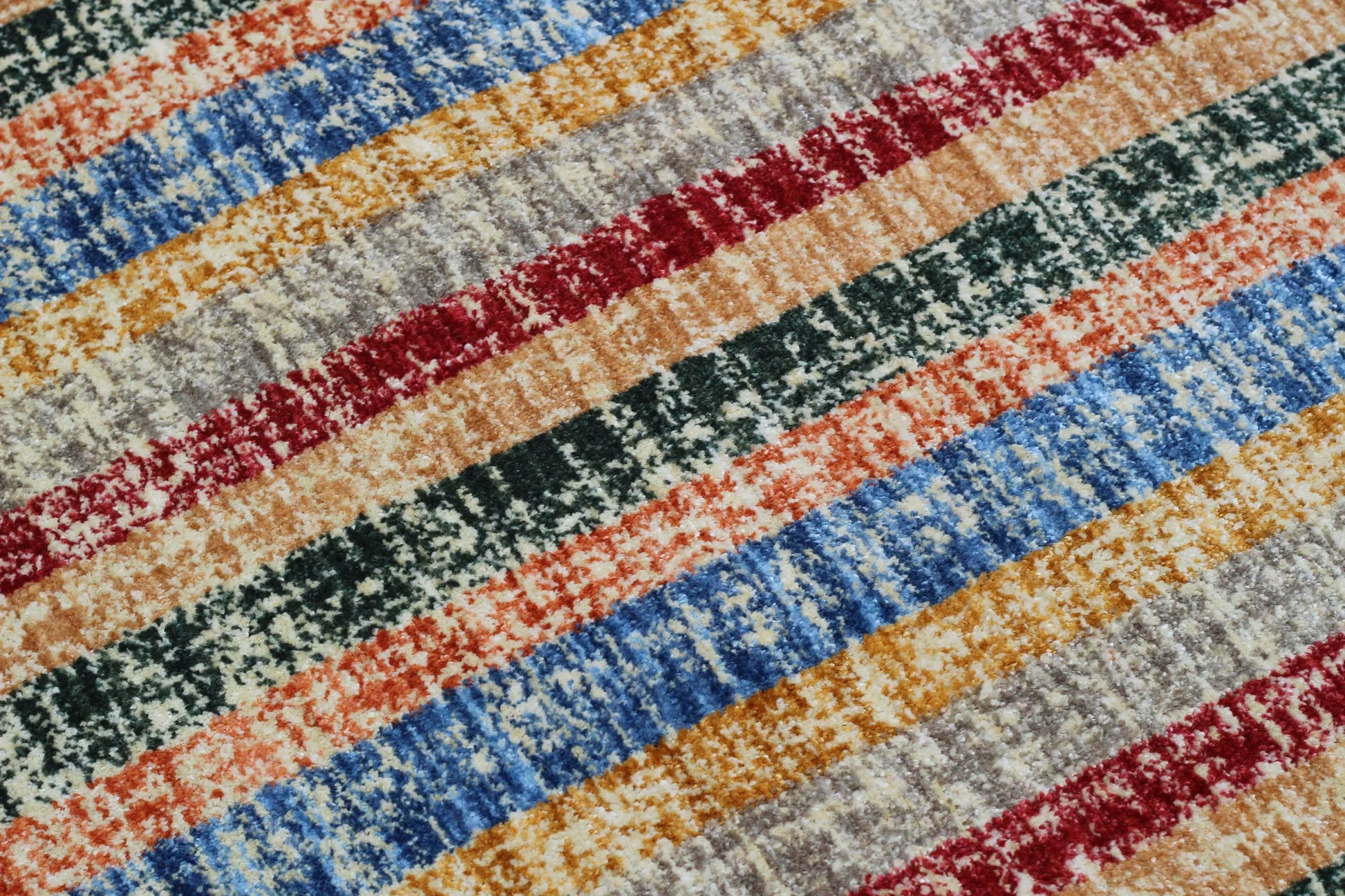 Gemini Multi-coloured Stripes Carpet (Rectangle)