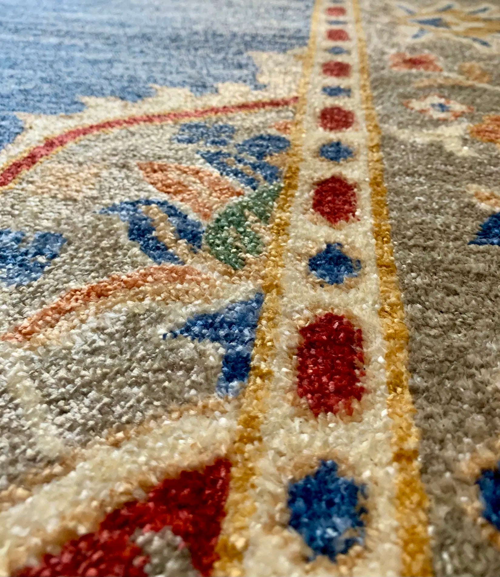 Komotini Blue Beige Carpet (Rectangle)