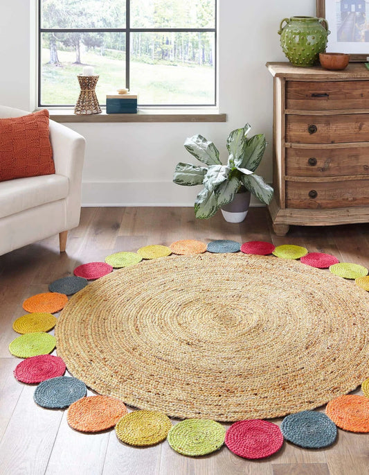 Spata Multi-Coloured Carpet (Round)