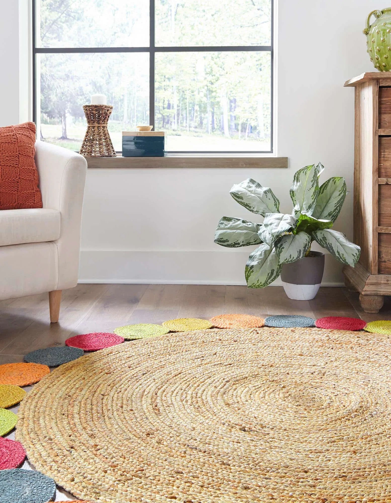 Spata Multi-Coloured Carpet (Round)