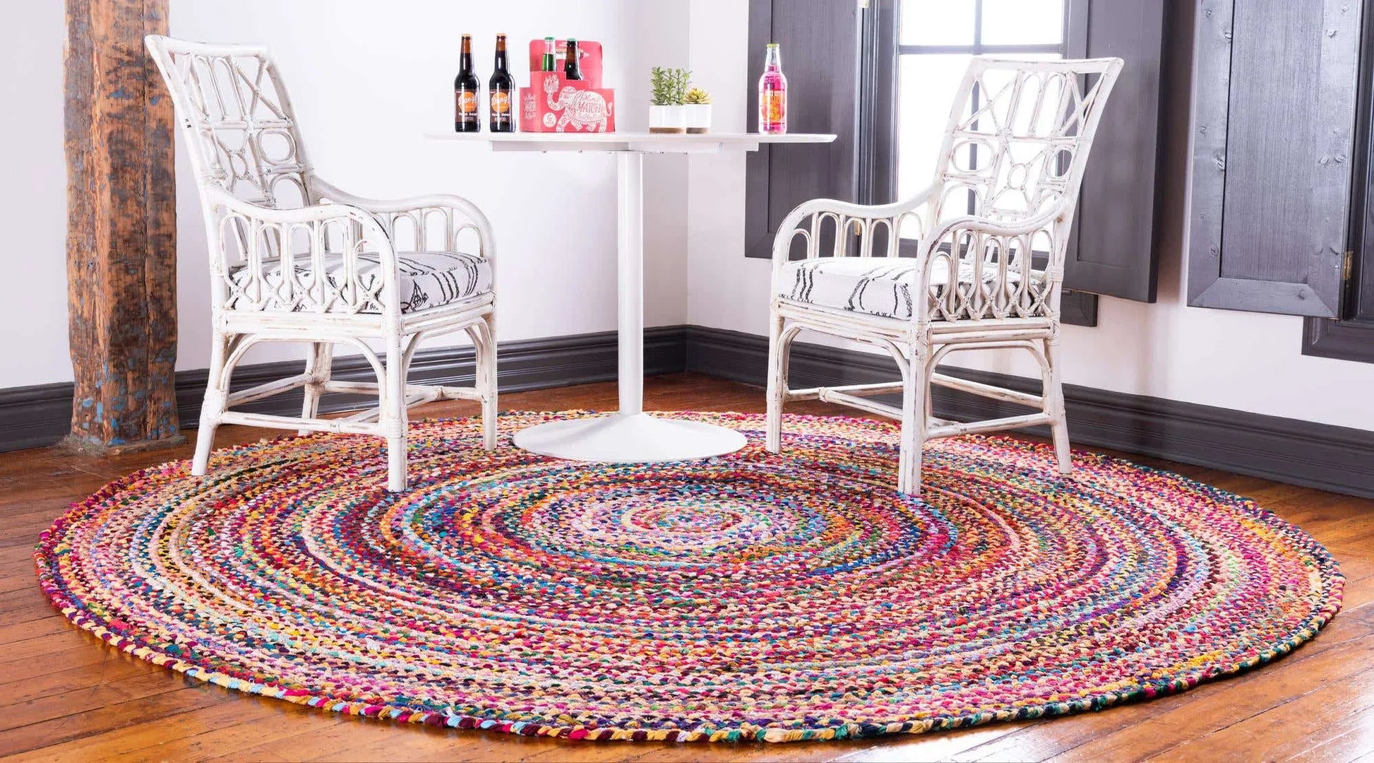 Farsala Multi-Coloured Carpet (Round)