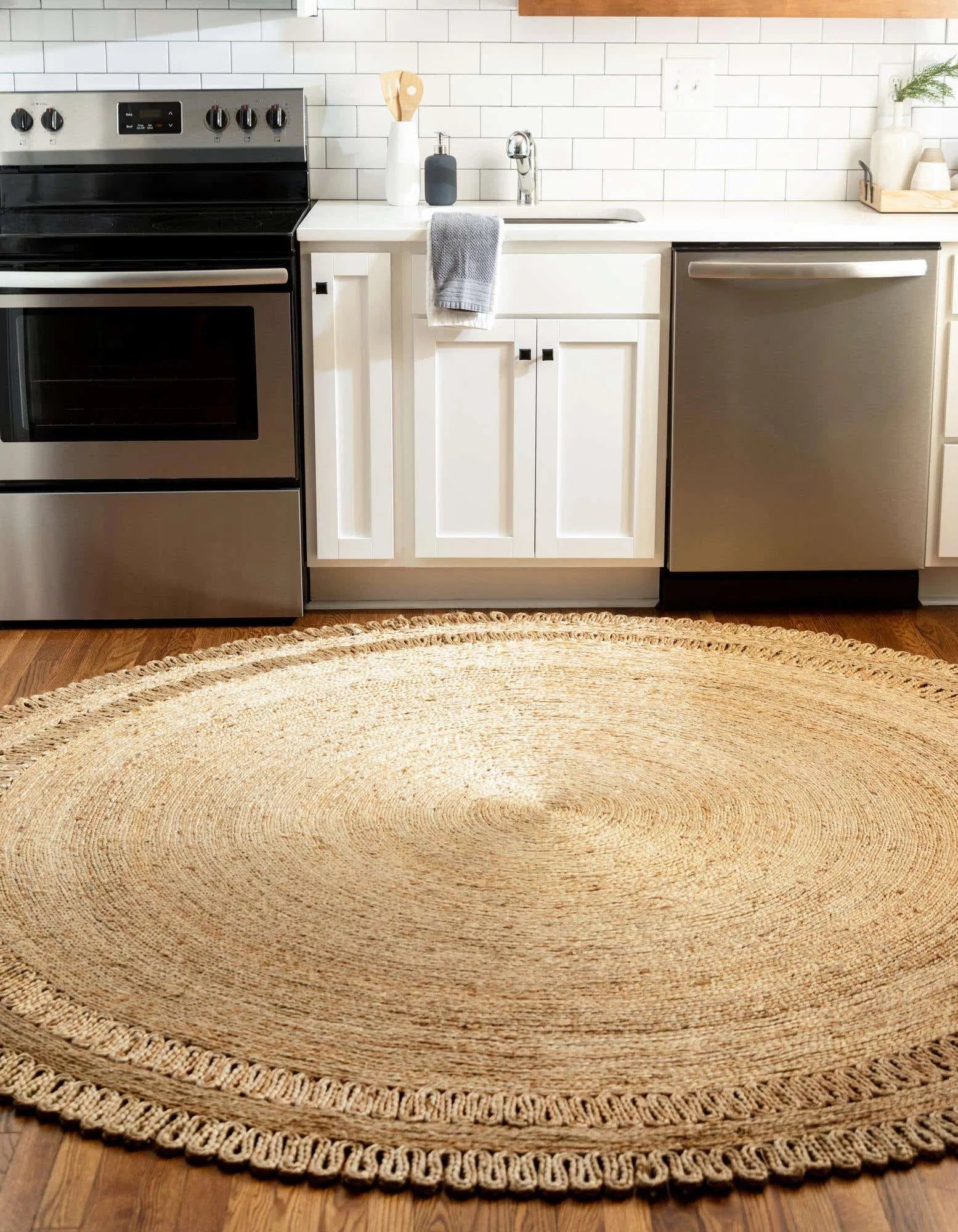 Kiato Natural Beige Carpet (Round)
