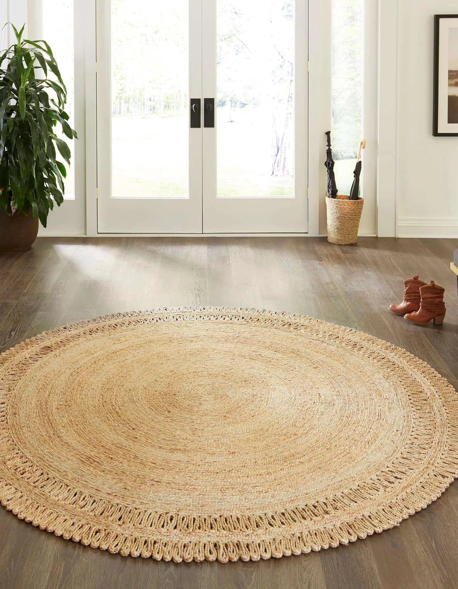 Kiato Natural Beige Carpet (Round)