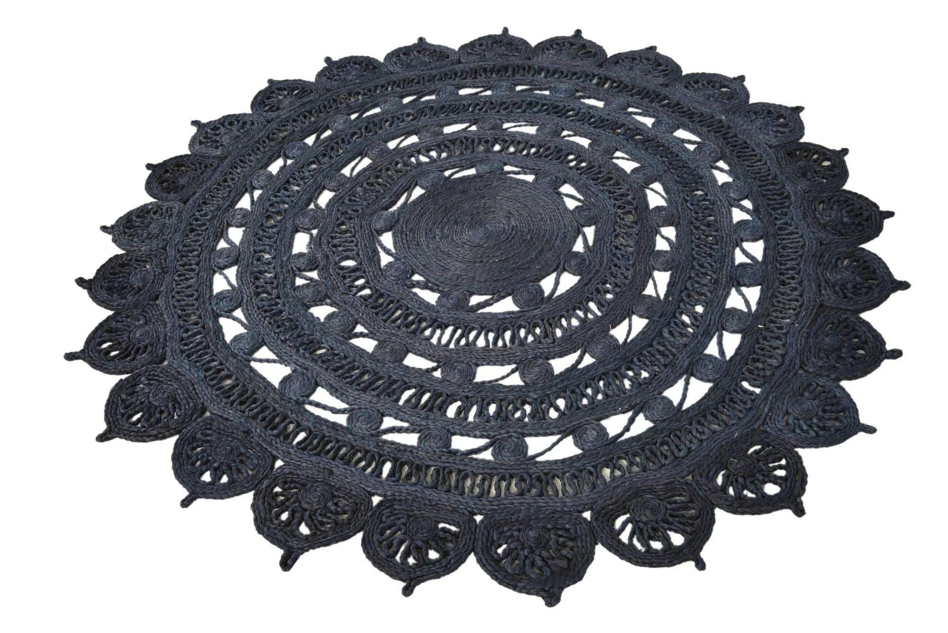 Almyros Navy Blue Carpet (Round)