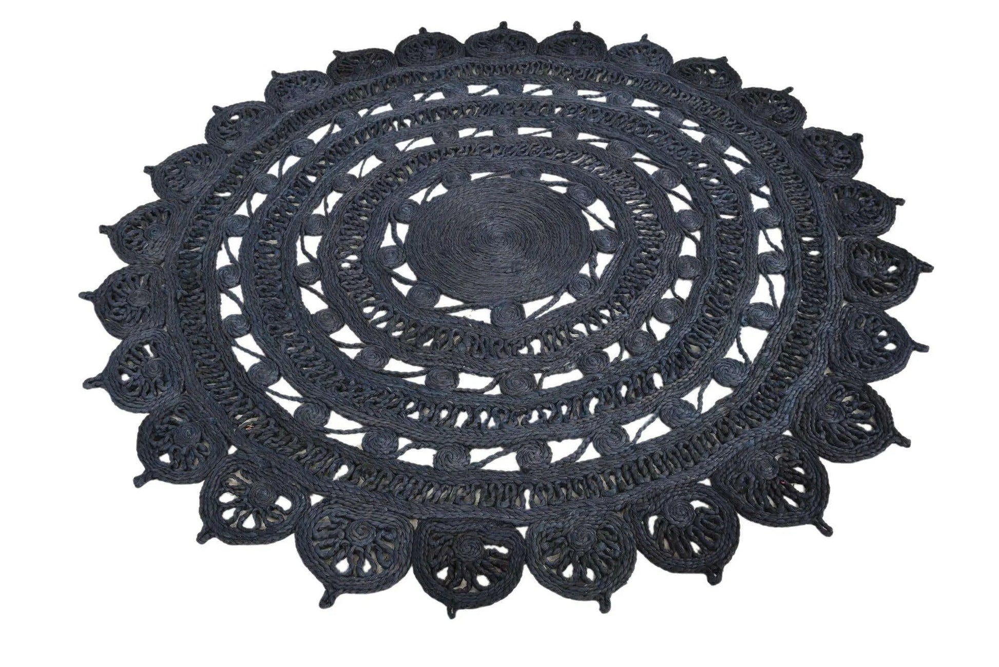 Almyros Navy Blue Carpet (Round)