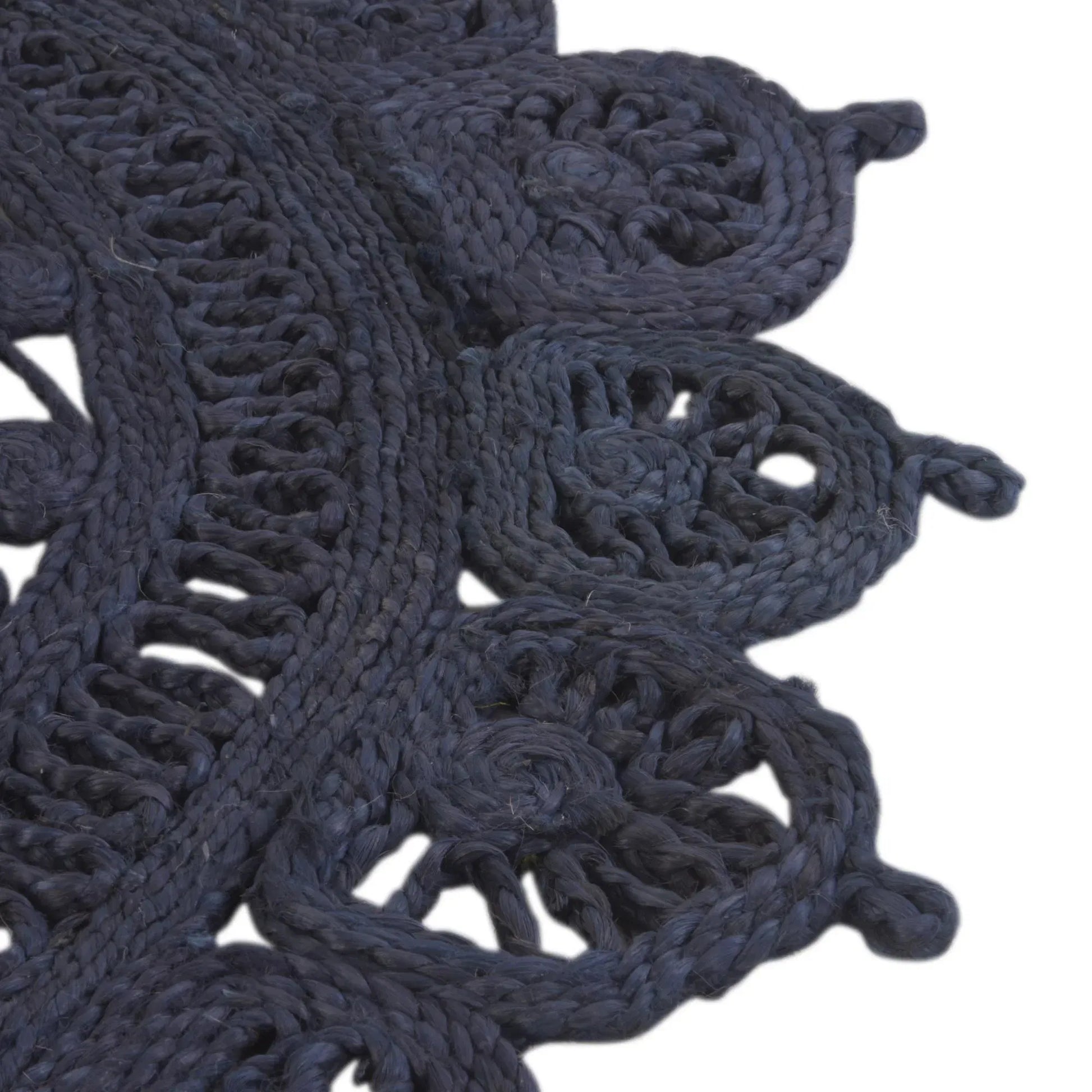 Almyros Navy Blue Carpet (Round)