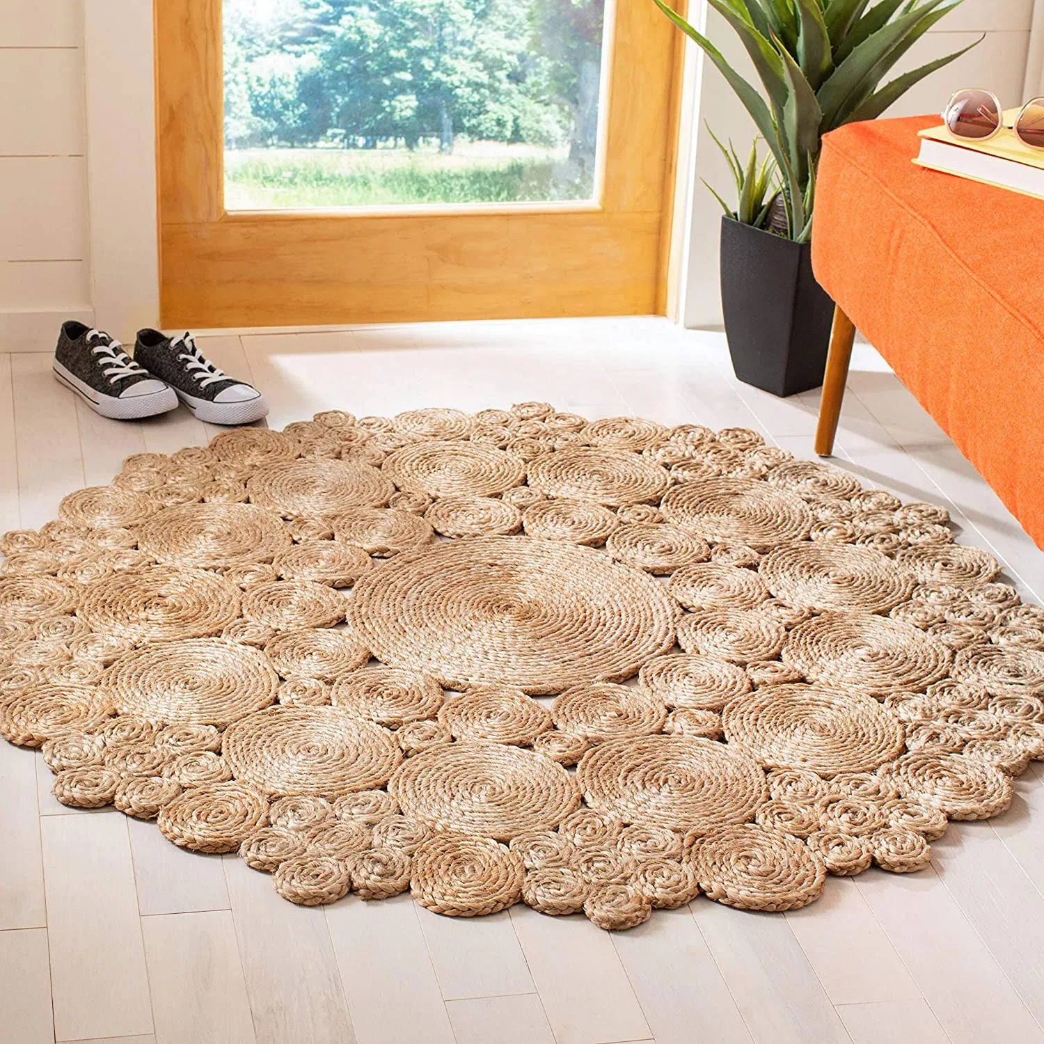 Ermo Natural Beige Carpet (Round)