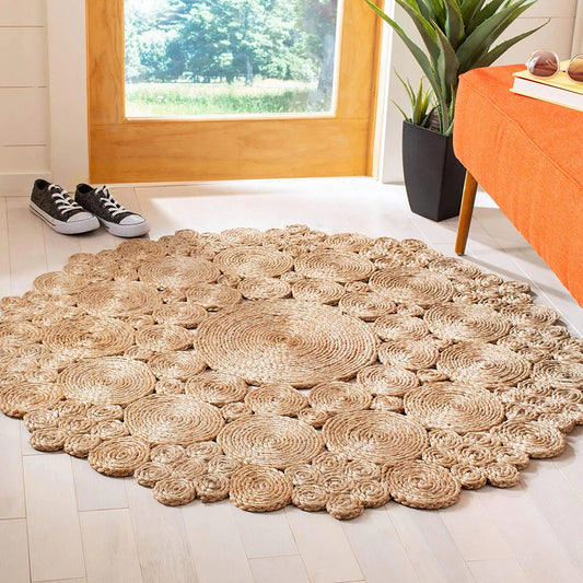 Ermo Natural Beige Carpet (Round)