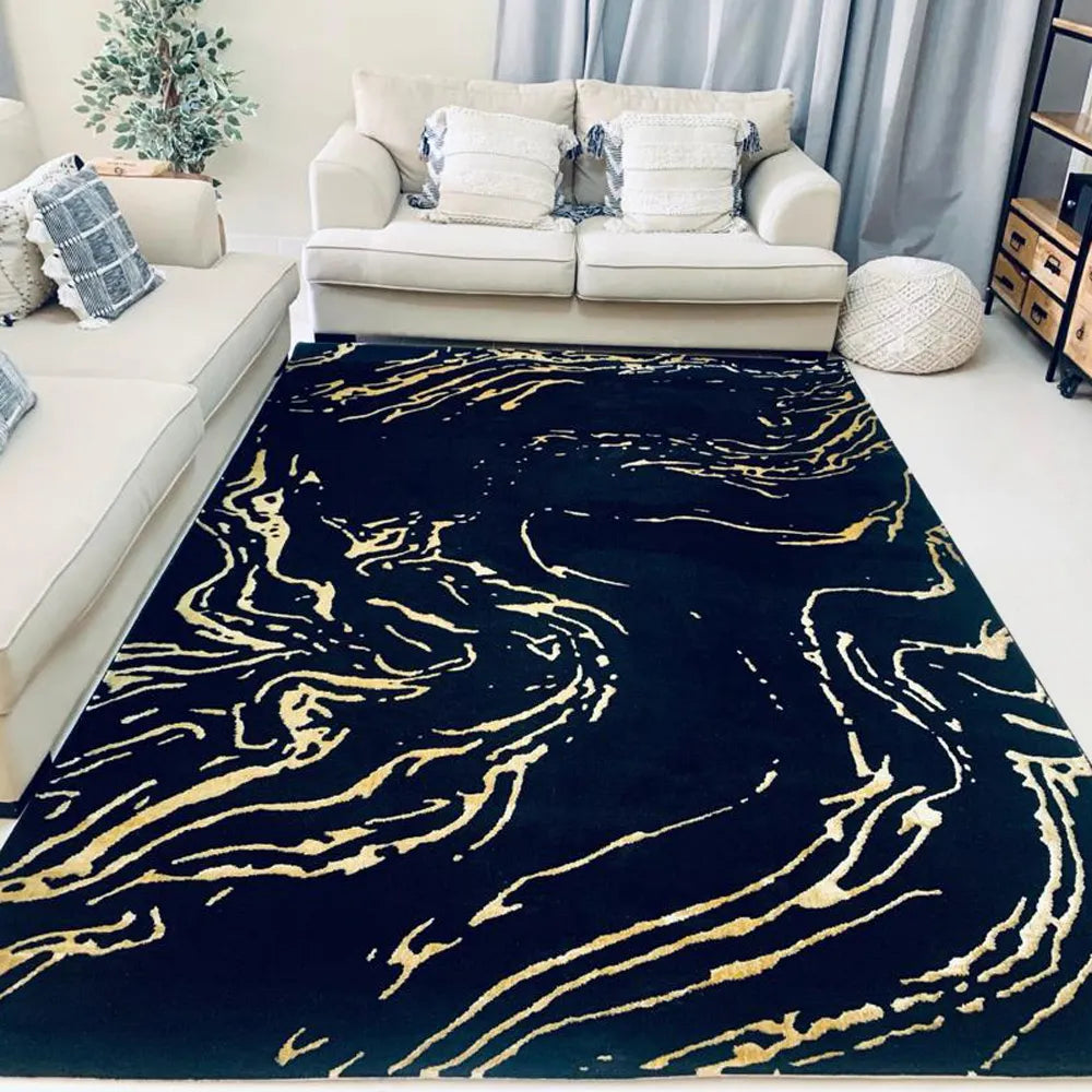 Spider Black, Gold Carpet (Rectangle)