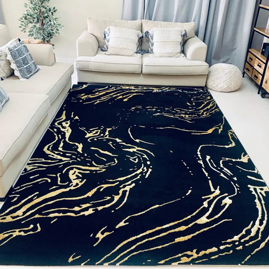 Spider Black, Gold Carpet (Rectangle)