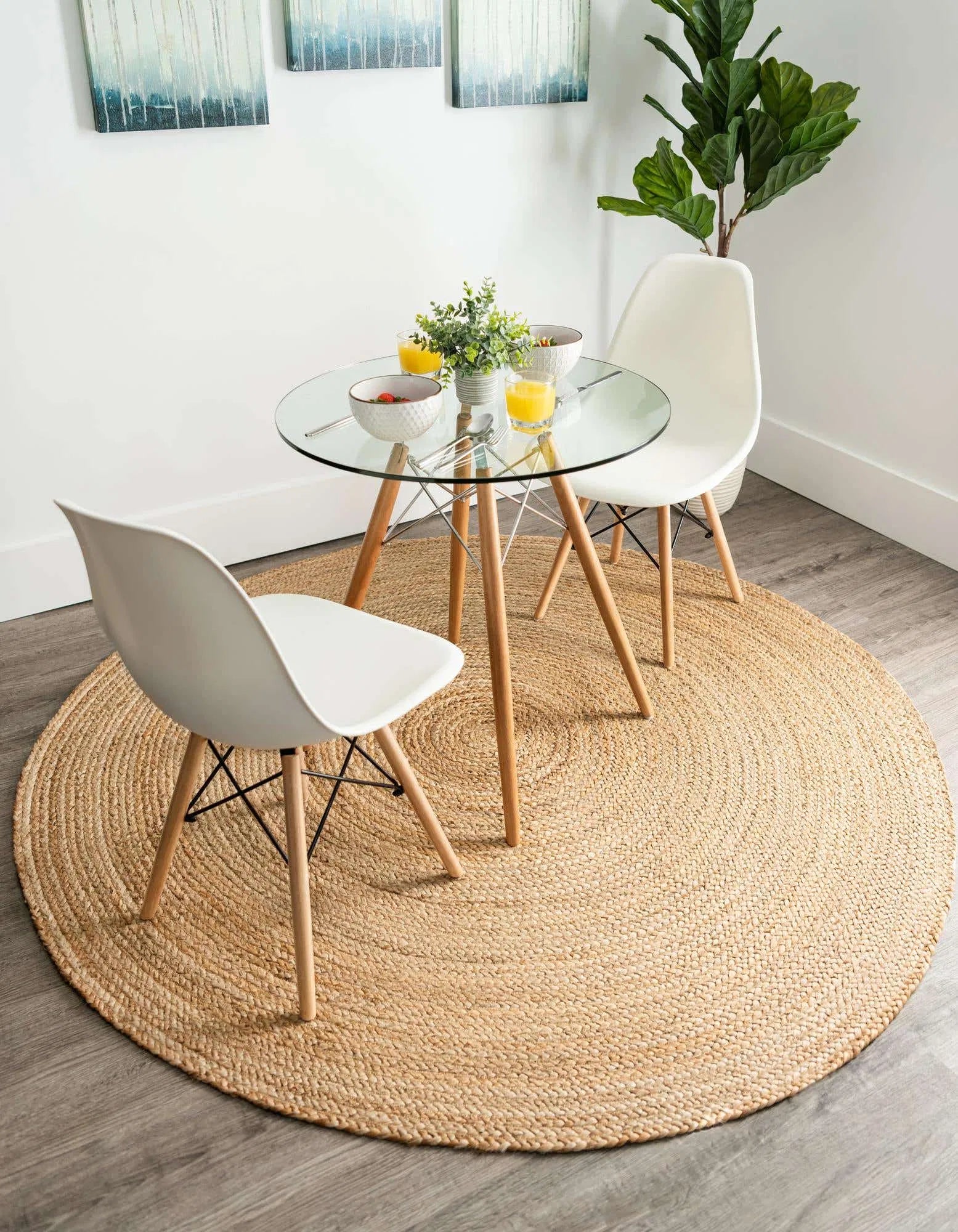 Diavata Natural Beige Carpet (Round)