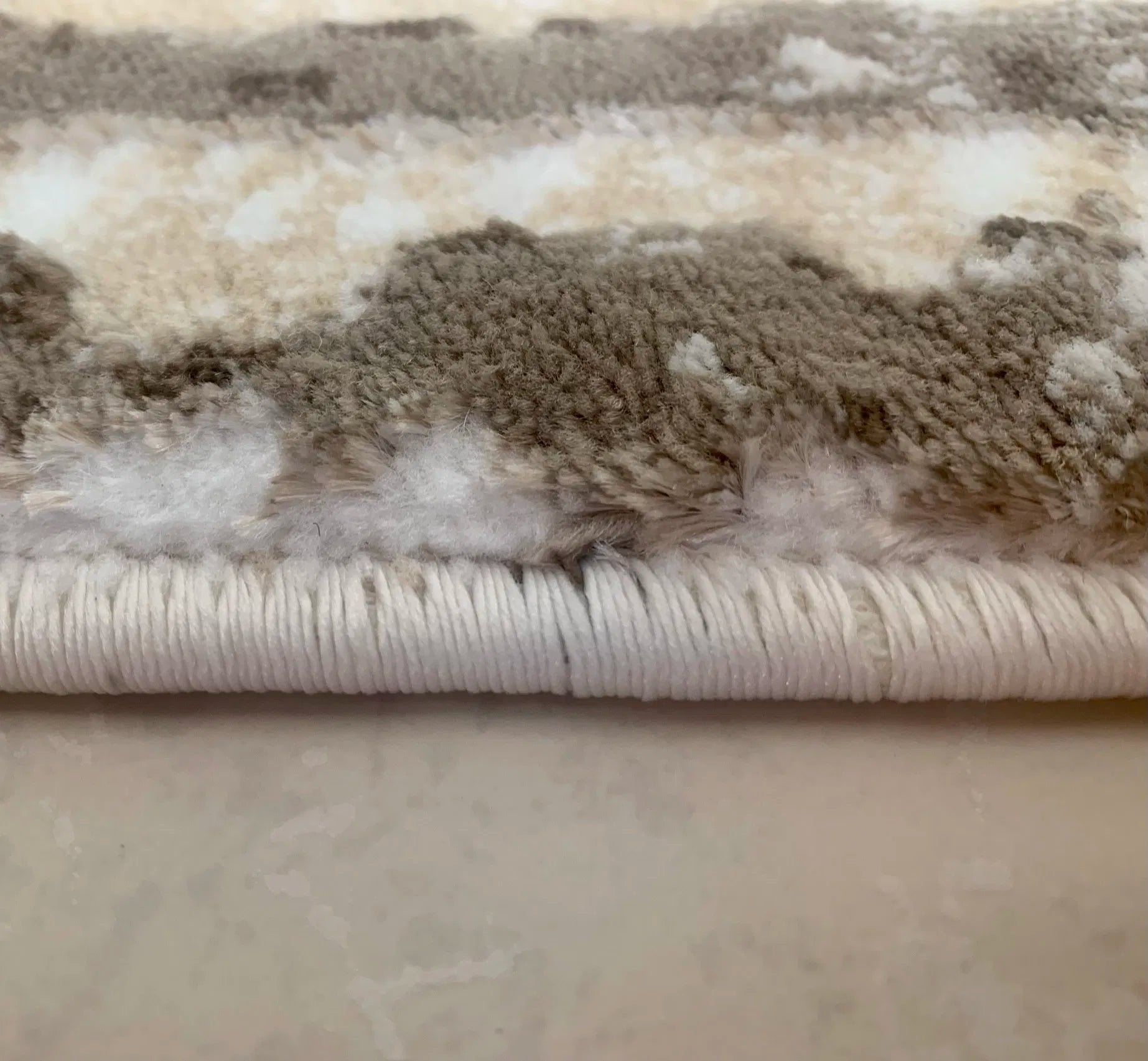 Prico Beige Cream Carpet (Rectangle)