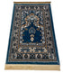 Prayer Mat Teal-Blue-Medium Pile 80 x 125 cm (2.6 x 4.1 ft)