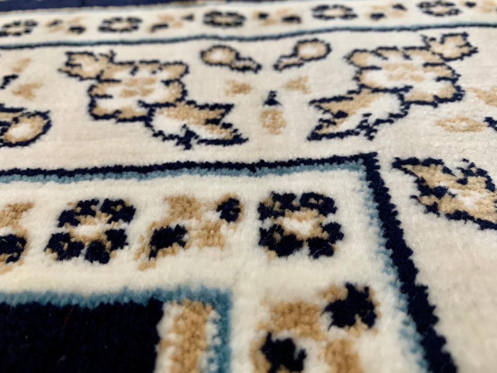 Prayer Mat Navy-Blue-Medium Pile 80 x 125 cm (2.6 x 4.1 ft)