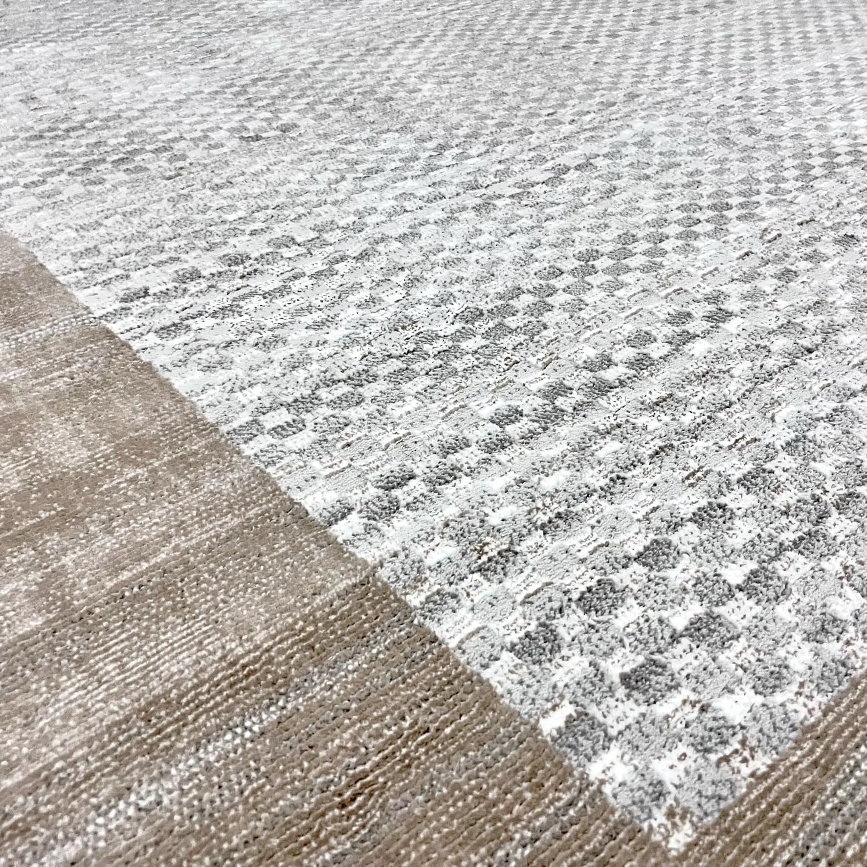 Matrix Beige, Grey Carpet (Rectangle)