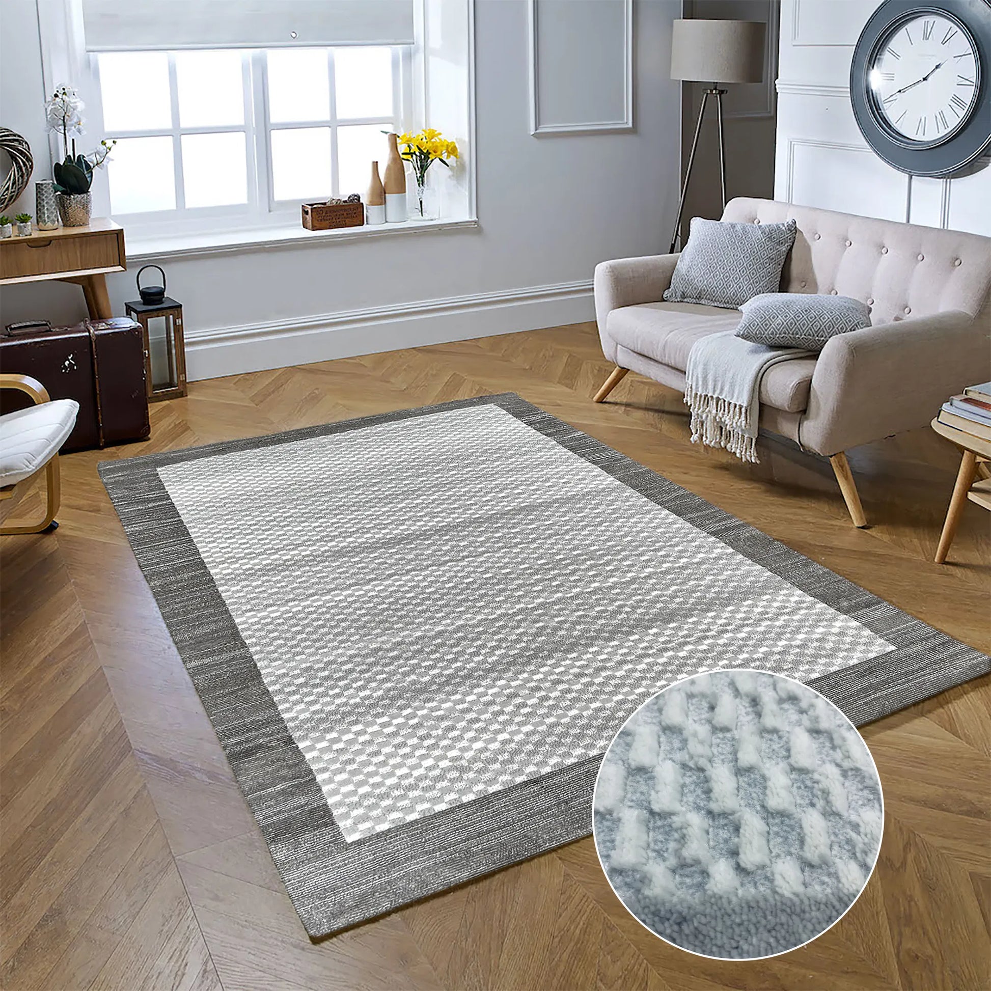 Garry Grey Carpet (Rectangle)