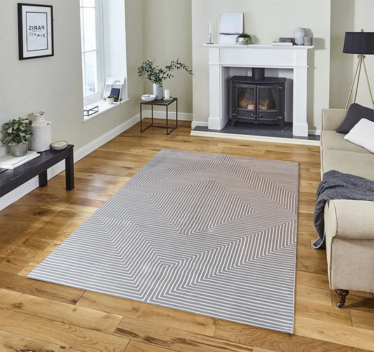 Rubicon Dark Brown, White Carpet (Runner)