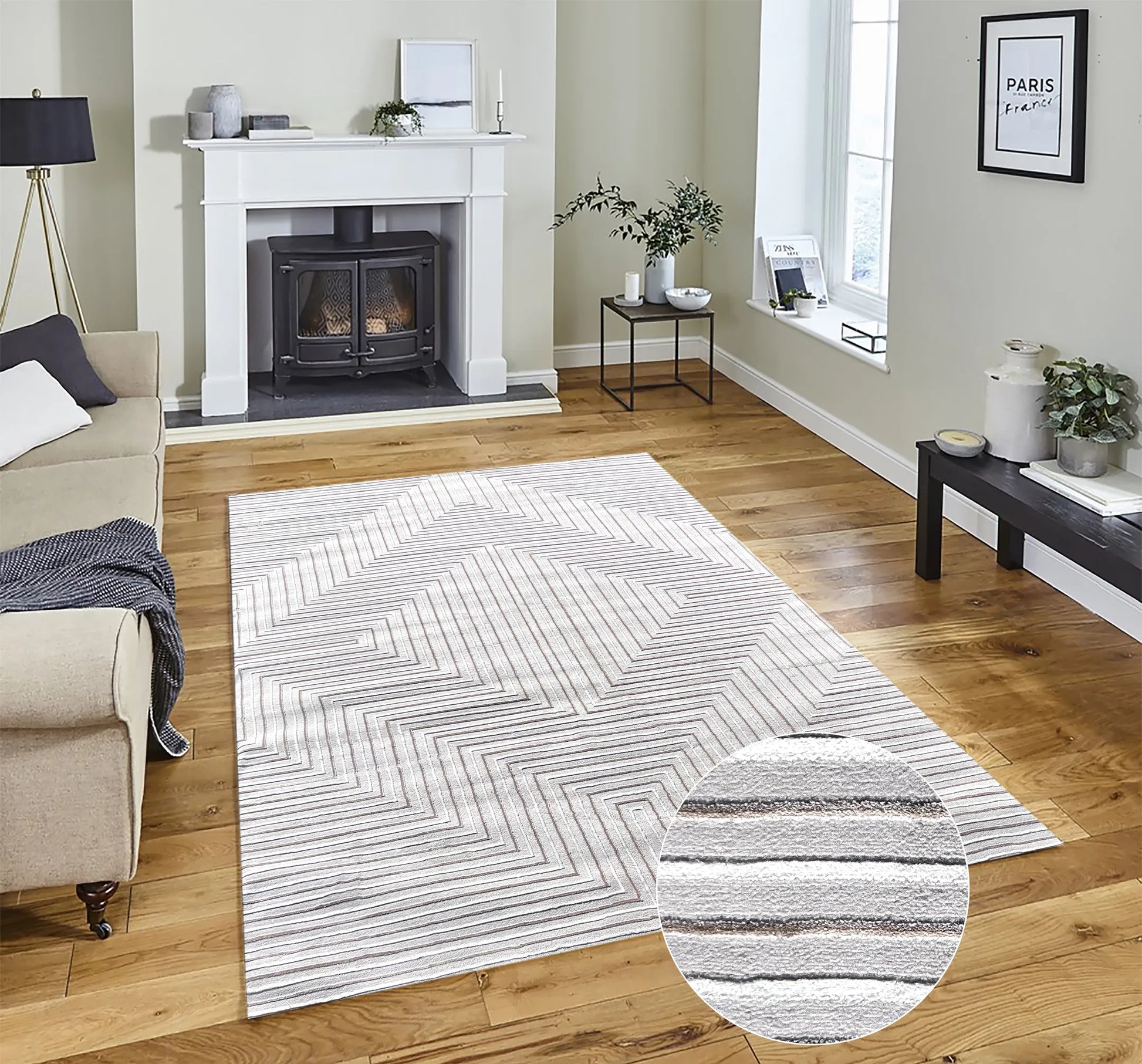 Indi Beige Carpet (Rectangle)