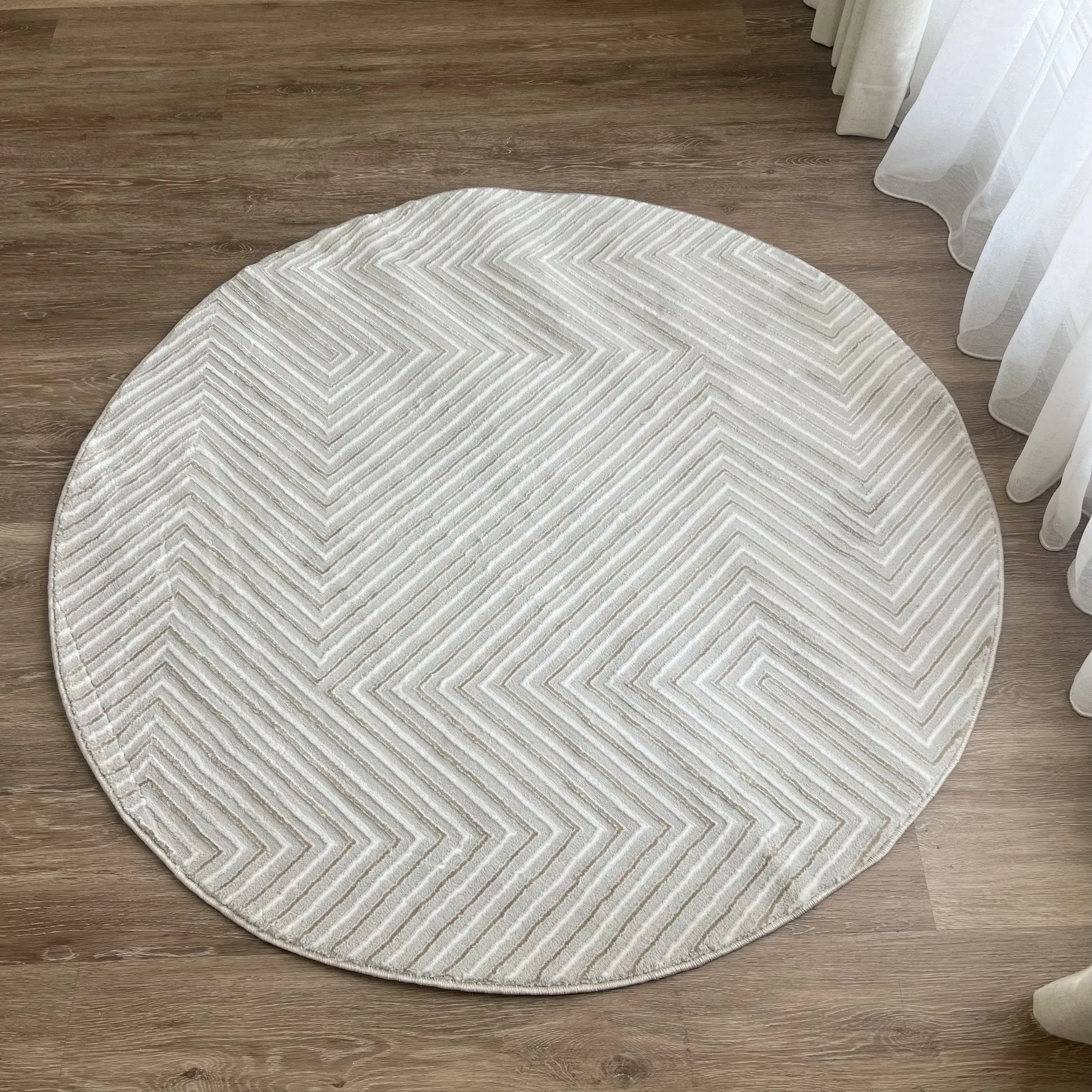 Indi Beige Carpet (Round)
