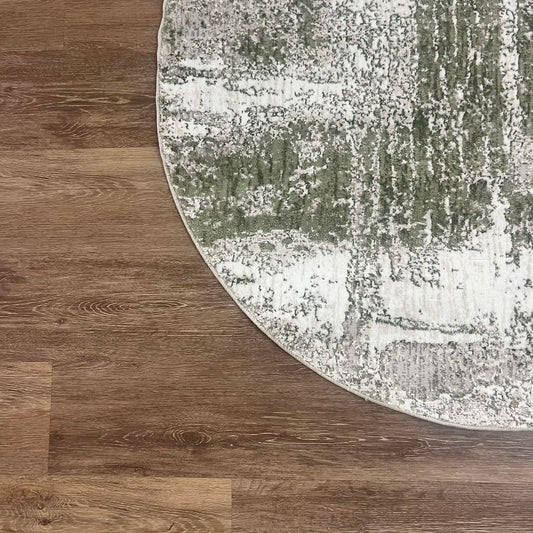 Dew Beige, Green Carpet (Round)