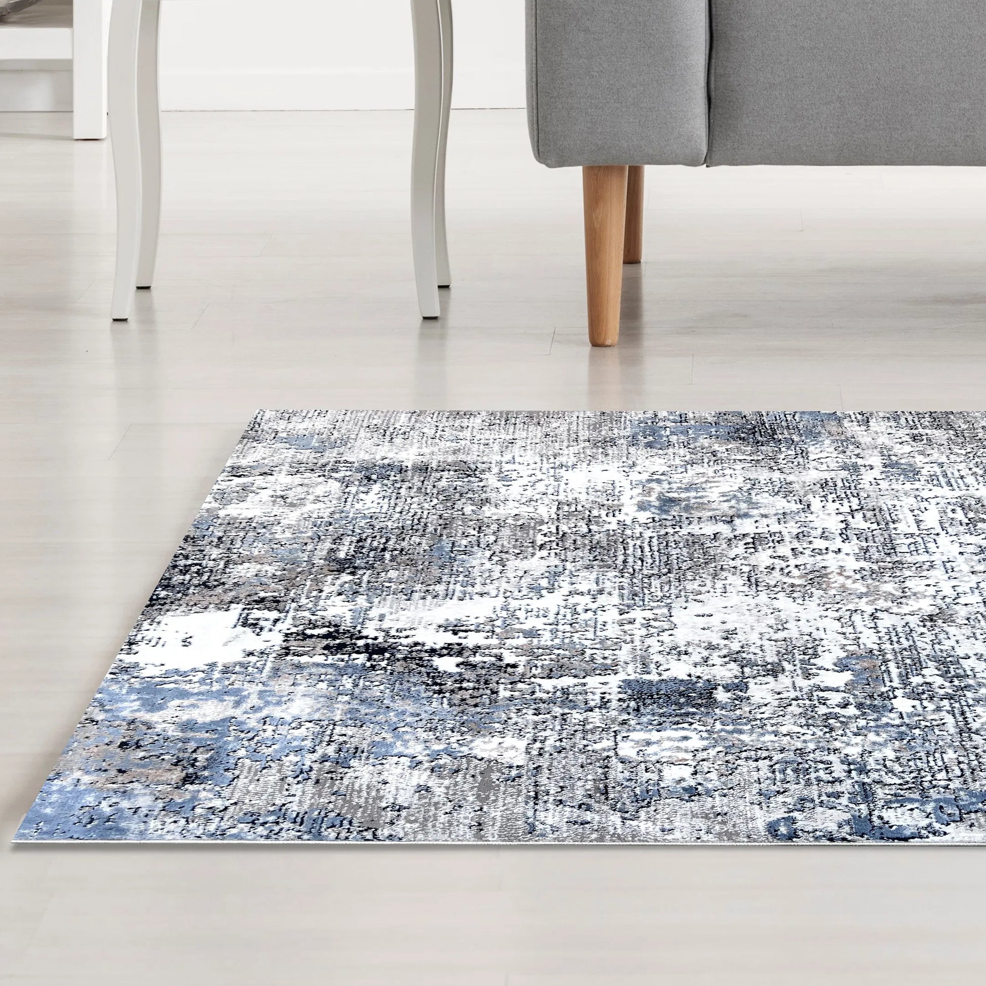 Paula Navy Blue Carpet (Round)