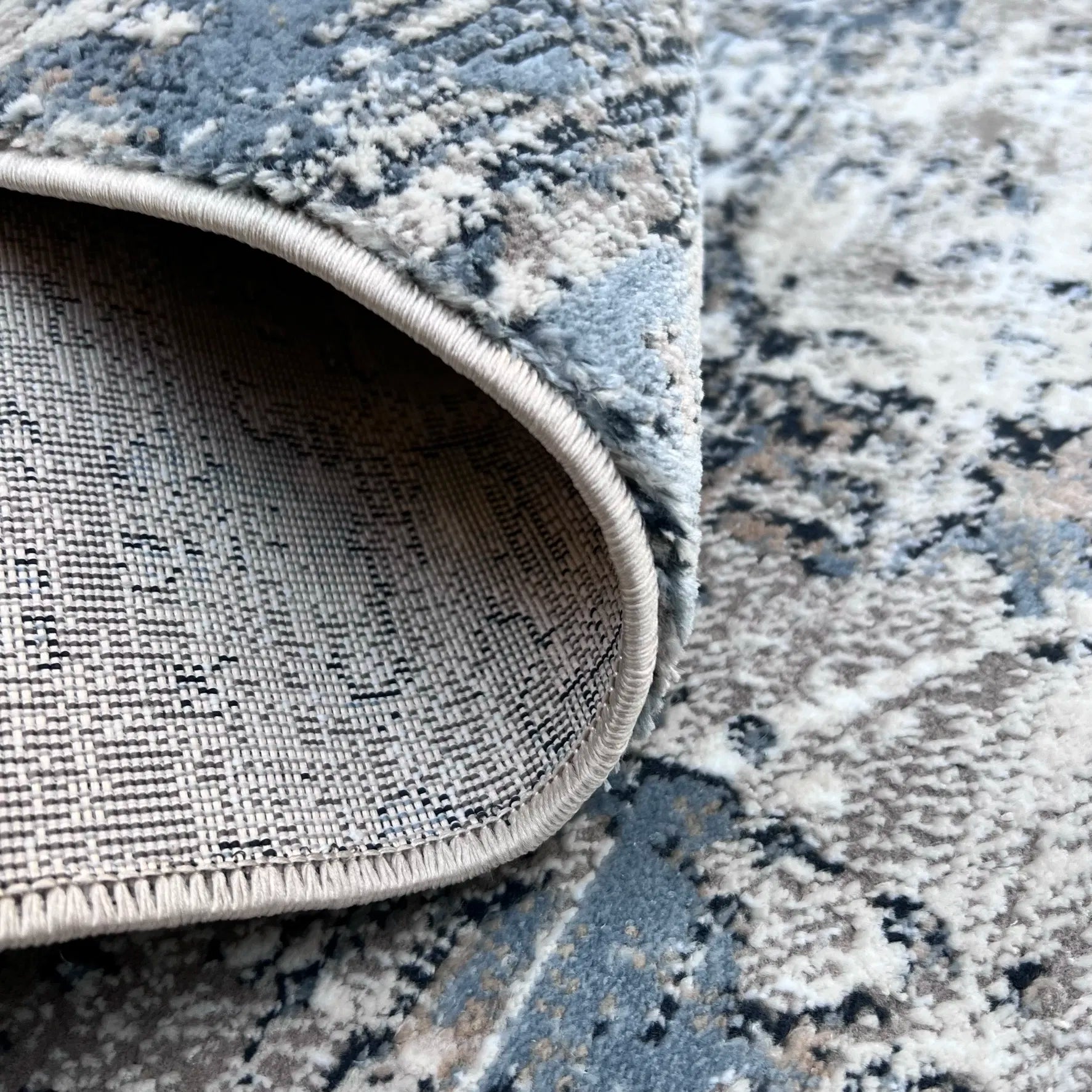 Paula Navy Blue Carpet (Round)