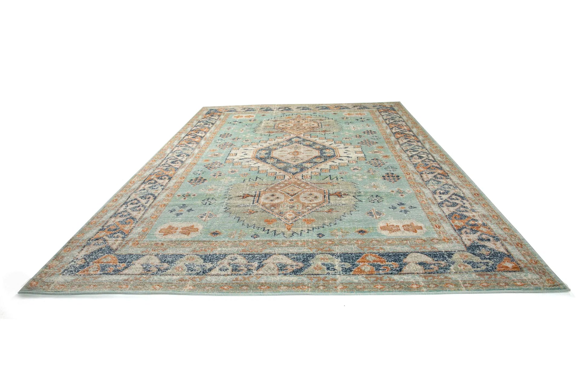 Drama Aqua Blue Carpet (Rectangle)