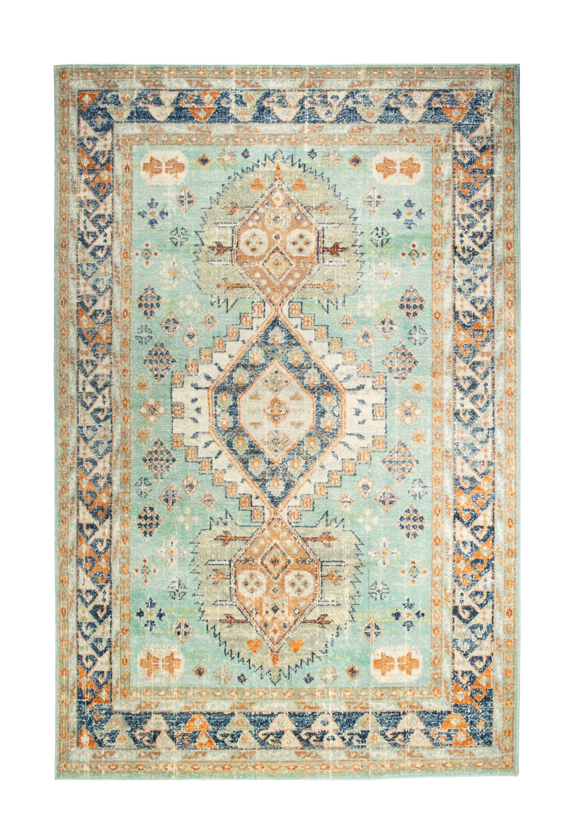 Drama Aqua Blue Carpet (Rectangle)