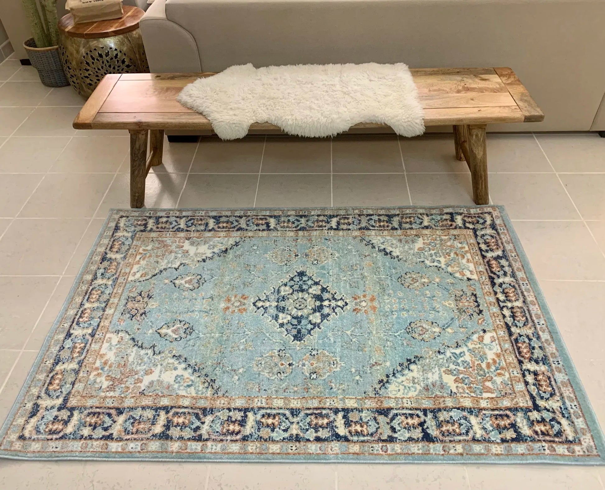 Castor Aqua Blue Carpet (Rectangle)