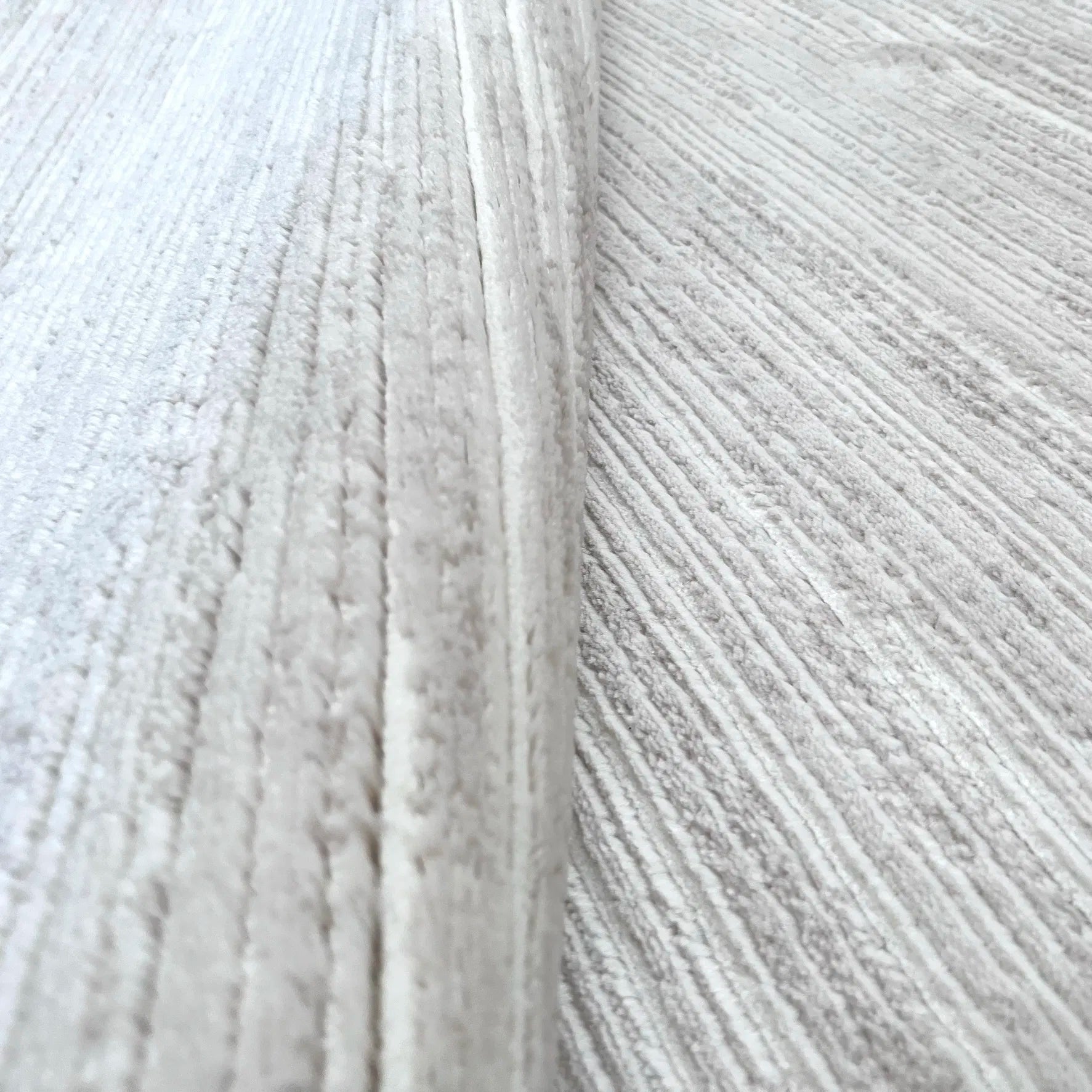 Leno Beige, White Carpet (Rectangle)