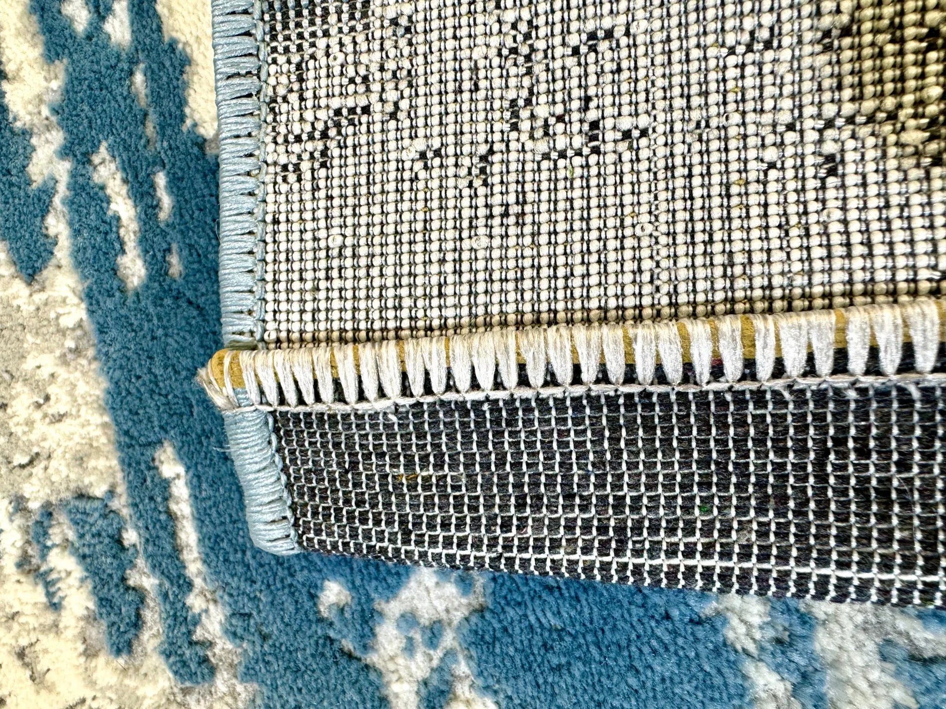 Sur Grey Sky Blue Carpet (Rectangle)