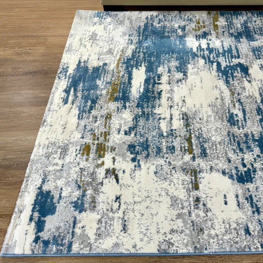 Sur Grey Sky Blue Carpet (Rectangle)