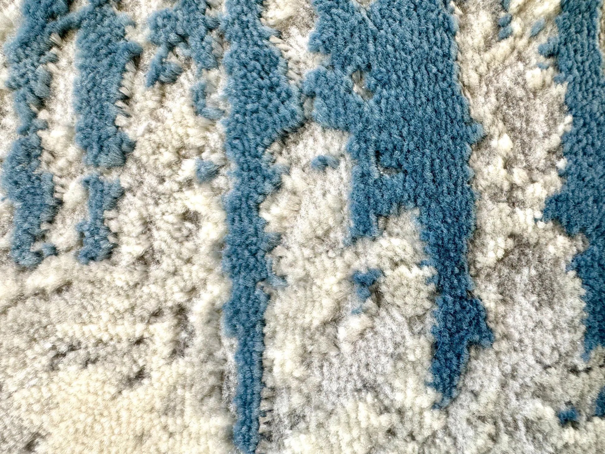 Sur Grey Sky Blue Carpet (Rectangle)