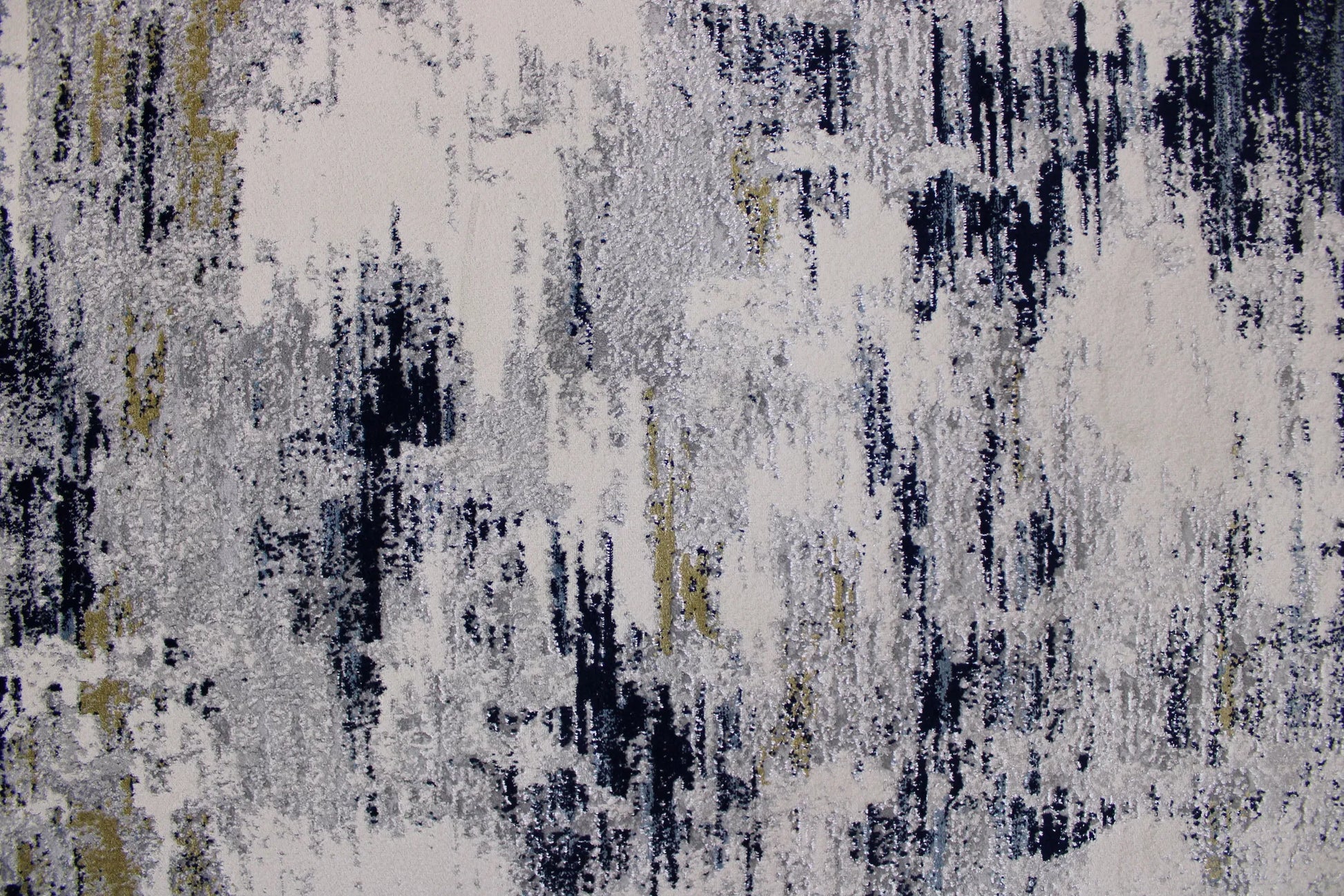 Zeus Grey, Navy Blue Carpet (Runner)