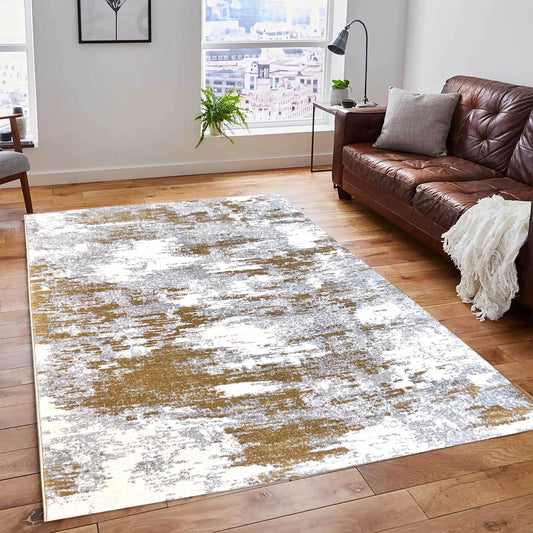 Jewel Grey Gold Carpet (Rectangle)