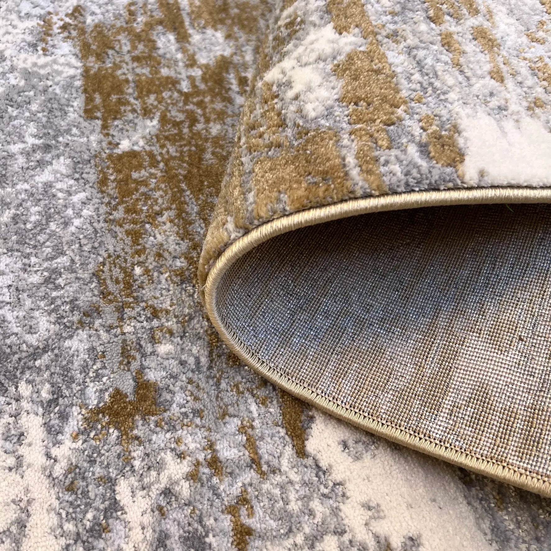 Jewel Grey Gold Carpet (Rectangle)