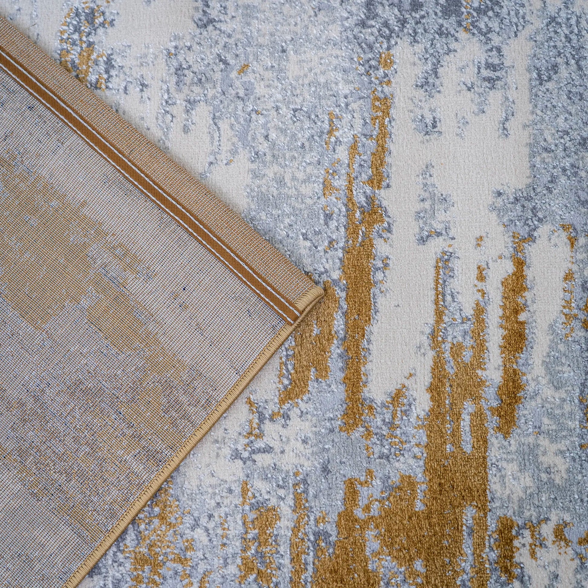 Jewel Grey Gold Carpet (Rectangle)