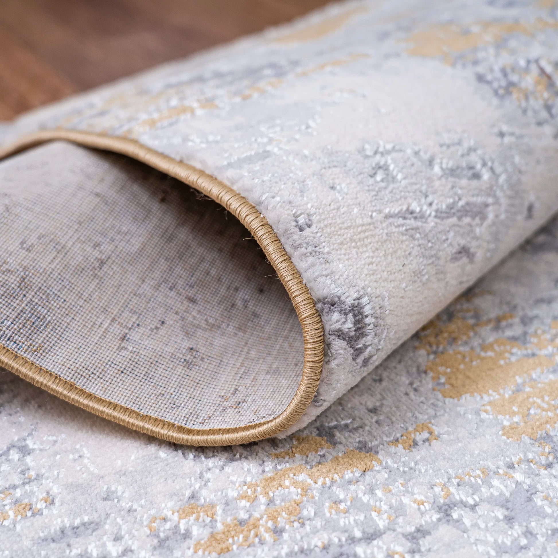 Jewel Grey Gold Carpet (Rectangle)