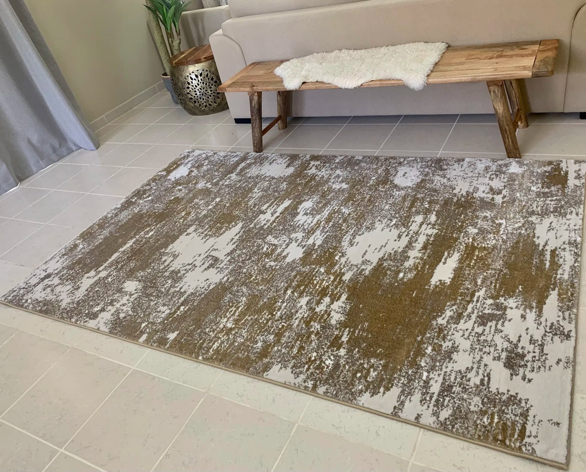 Gordon Beige Golden Carpet (Rectangle)